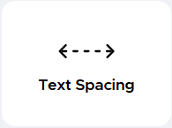 Horizontal arrows pointing outward between dots representing increased spacing.