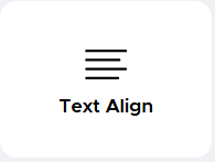 Stacked horizontal lines representing text alignment options.
